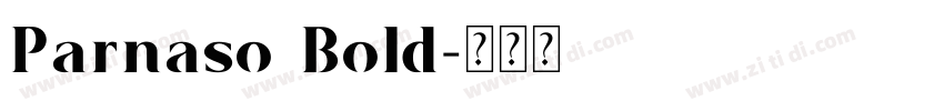 Parnaso Bold字体转换